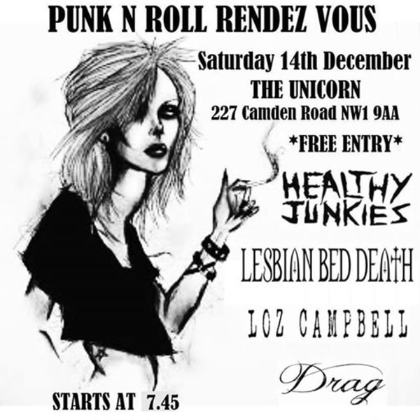 Punk n Roll Rendez Vous #71 - Free Entry - 5 bands + DJ Ramone at The Unicorn promotional image