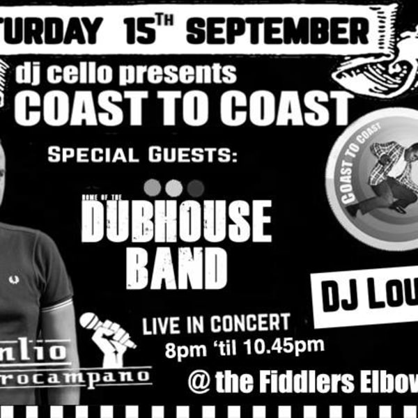 
                SKA - DJ's Cello & Lou Pino special live guests ManLio Calafrocampano & Dubhouse Band at The Fiddler's Elbow promotional image