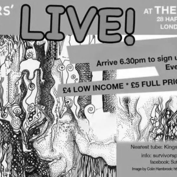 Survivors Poetry at The Harrison promotional image