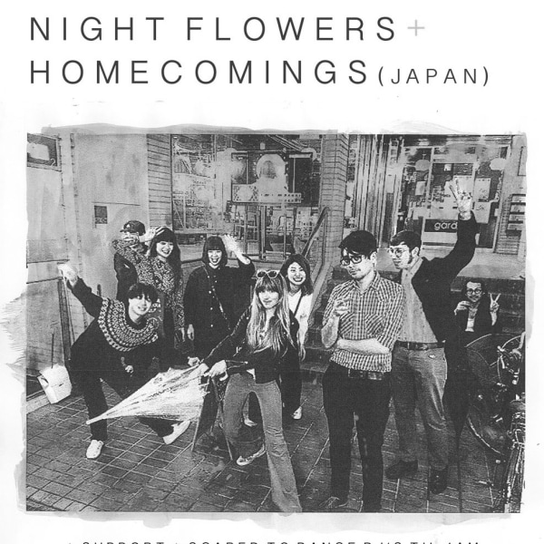 Bird On The Wire presents Night Flowers w/ special guests Homecomings (Japan) at The Victoria promotional image