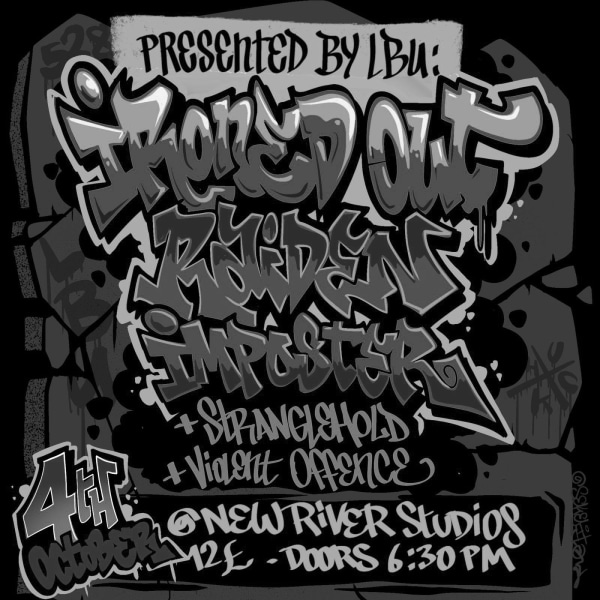 LBU presents: Ironed Out, Raiden, Imposter, Stranglehold, Violent Offence at New River Studios promotional image