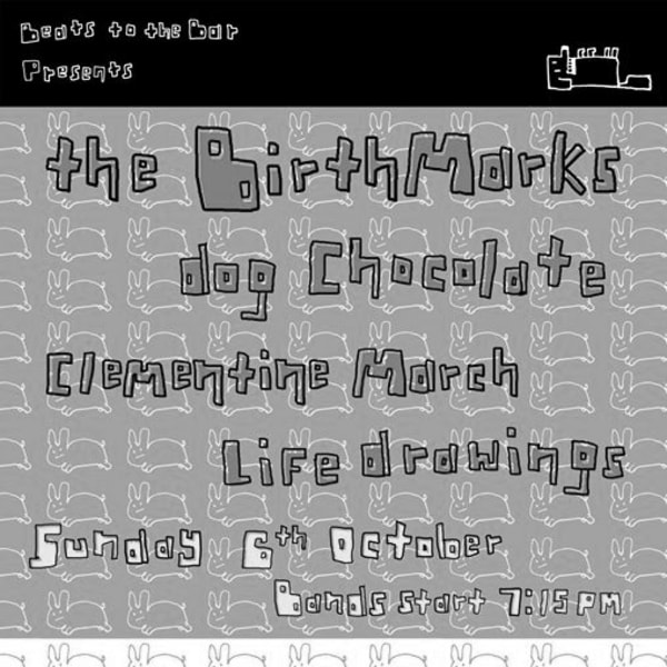 The Birthmarks, Dog Chocolate, Clémentine March, Life Drawings at The Victoria promotional image