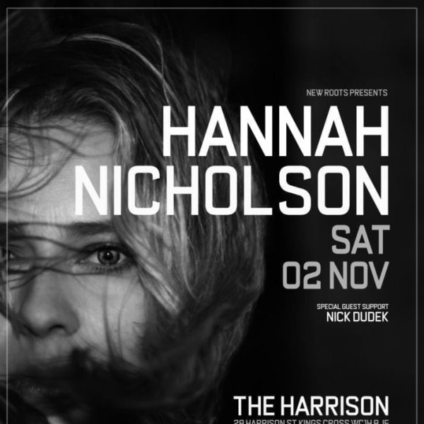 New Roots: Hannah Nicholson with support from Nick Dudek at The Harrison promotional image