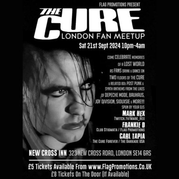 The Cure London Fan Meetup at New Cross Inn promotional image