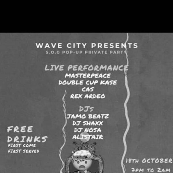 WAVE CITY PRESENTS  S.O.G  POP UP PRIVATE PARTY at The Macbeth promotional image