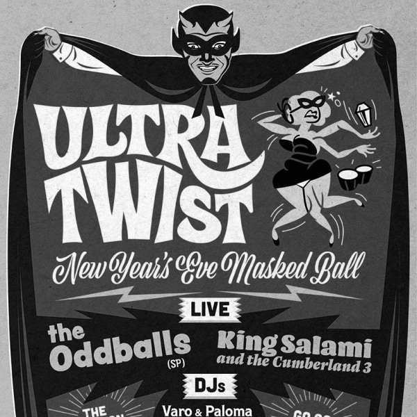 
                UlTrA tWiSt NYE Masked Ball, The Oddballs, King Salami, and more at The Fiddler's Elbow promotional image