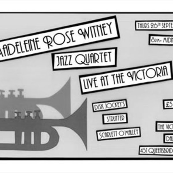 Madeleine Rose Witney Jazz Quartet at The Victoria at The Victoria promotional image