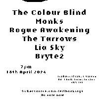 
                The Scene Camden ft: The Colour Blind Monks, Rogue Awakening, The Tarrows, Lia Sky, Bryte2 at The Fiddler's Elbow promotional image