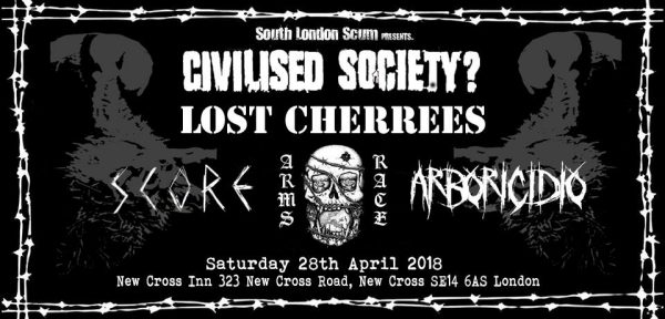 Civilised Society? Arms Race Lost Cherrees Score Arboricidio at New Cross Inn promotional image