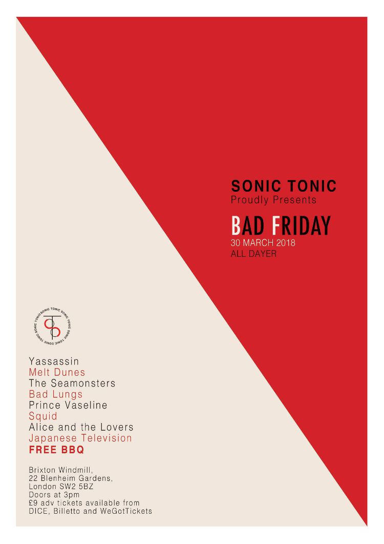 Bad Friday BBQ - Yassassin, Melt Dunes + more  at Windmill Brixton promotional image