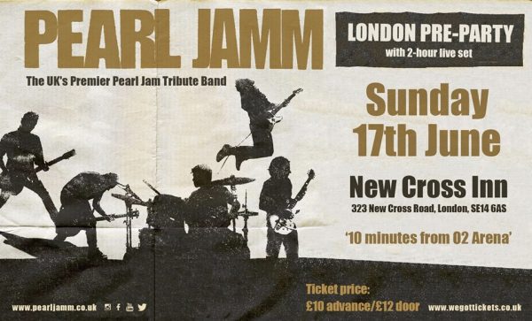 Pearl Jam London Pre-Party at New Cross Inn promotional image