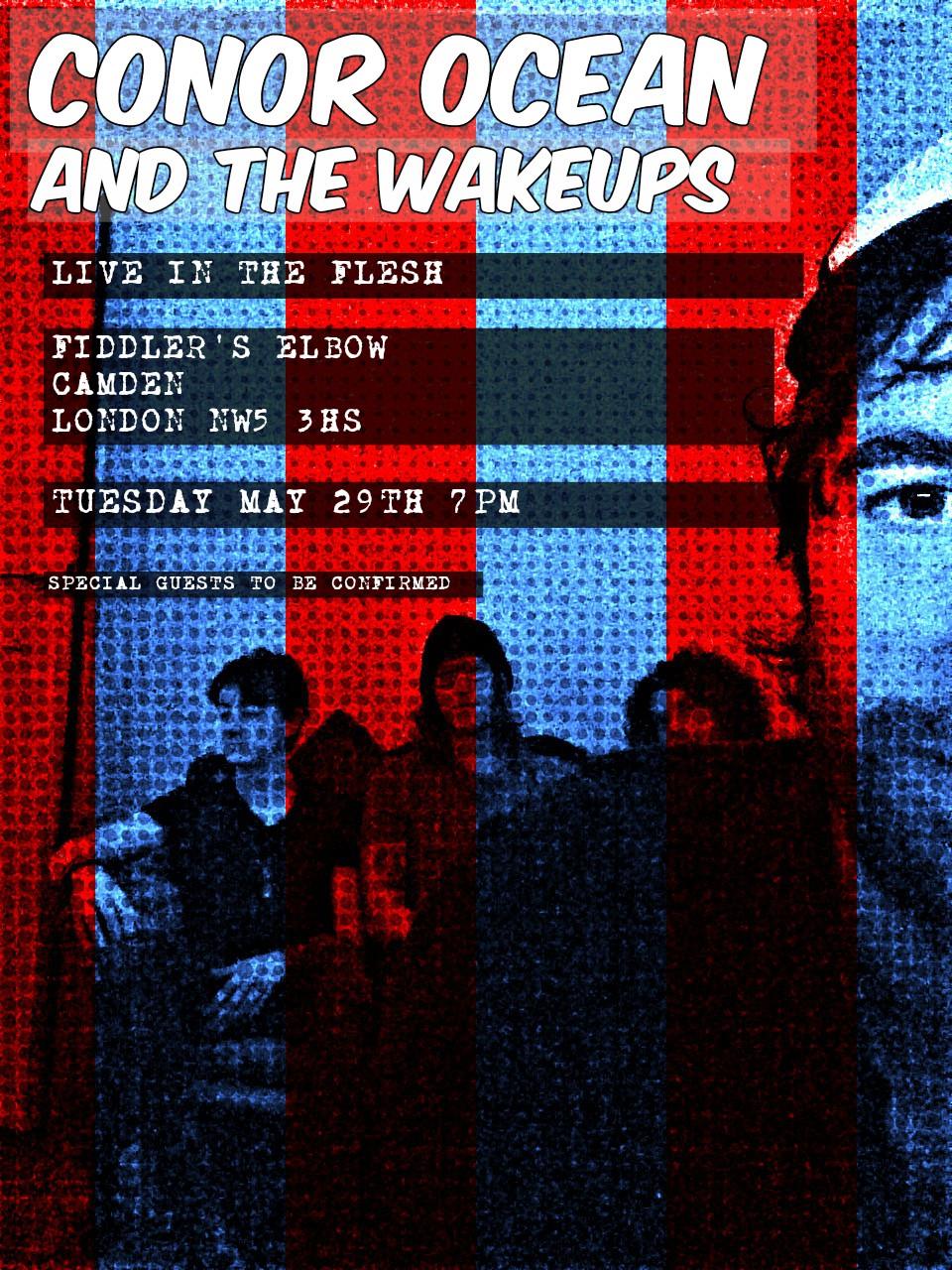 
                INDIE ROCK - Conor Ocean and The Wake Ups + GUESTS at The Fiddler's Elbow promotional image