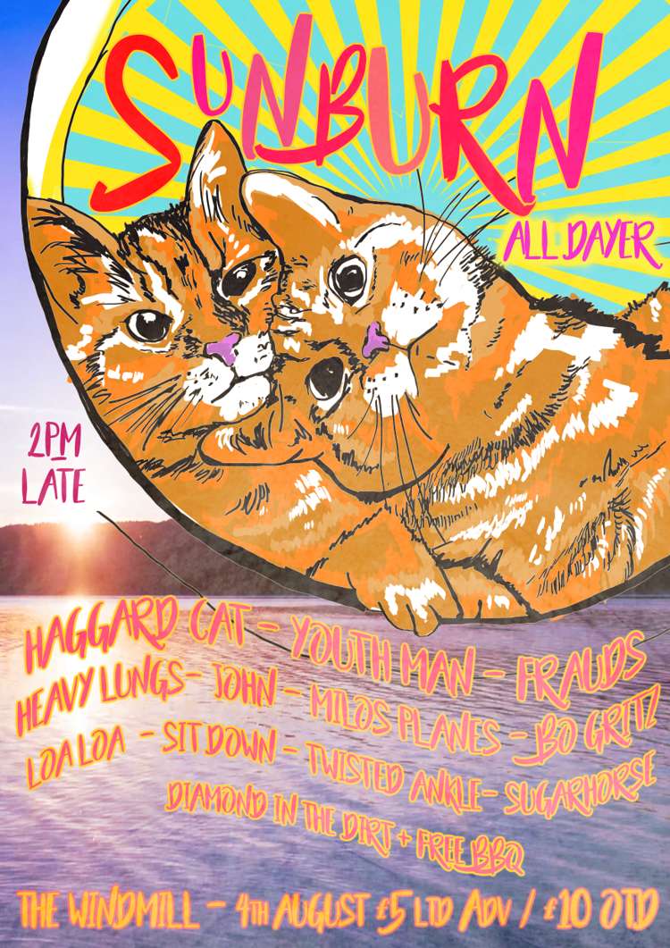 Sunburn Alldayer: Haggard Cat, Youth Man and many more  at Windmill Brixton promotional image