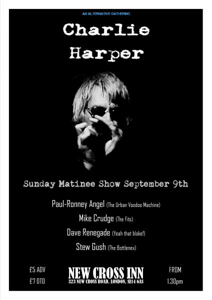 Charlie Harper Solo Matinee Show at New Cross Inn promotional image