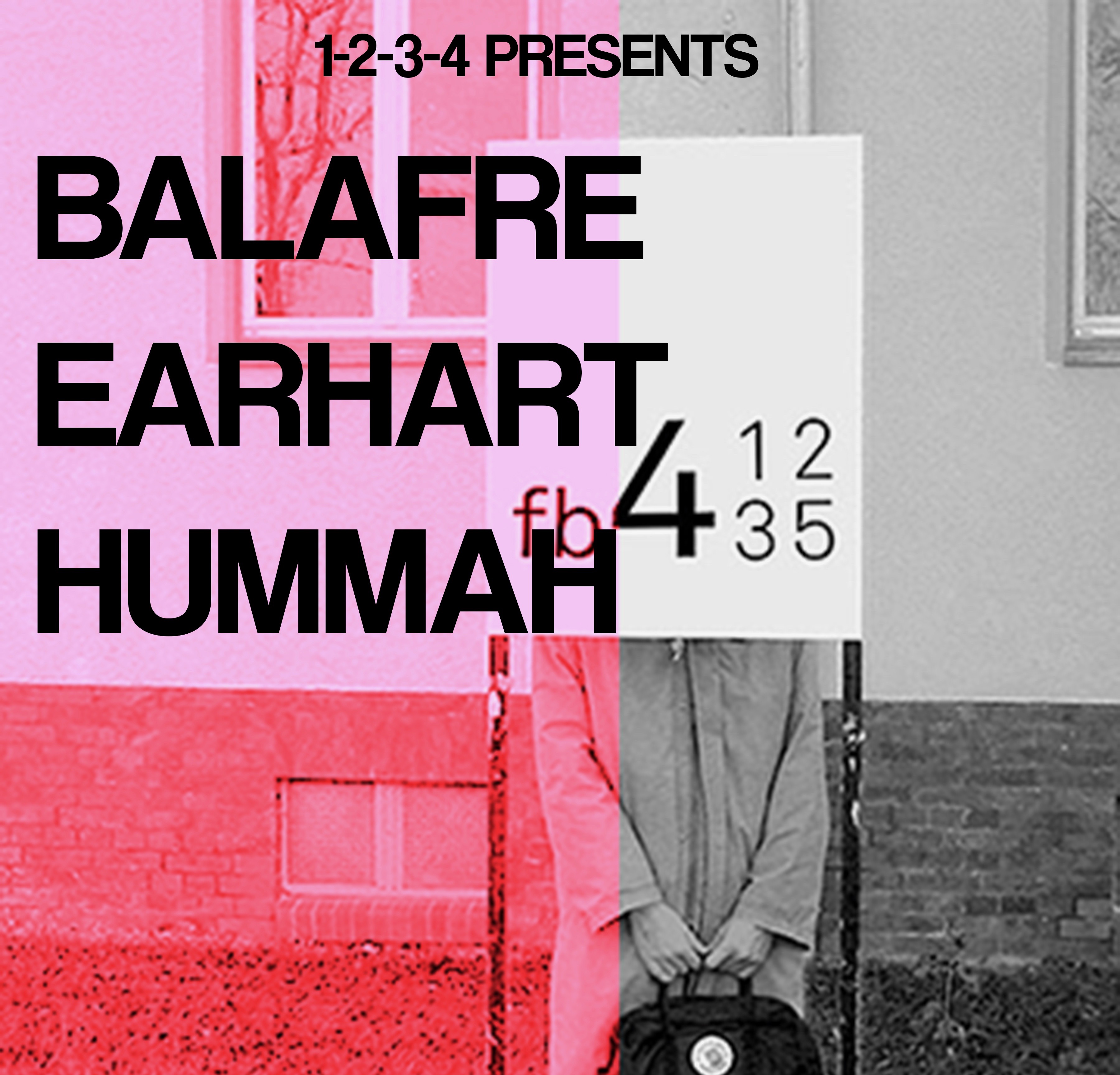 1234 Presents: Balafre, Earhart, Hummah at The Victoria promotional image