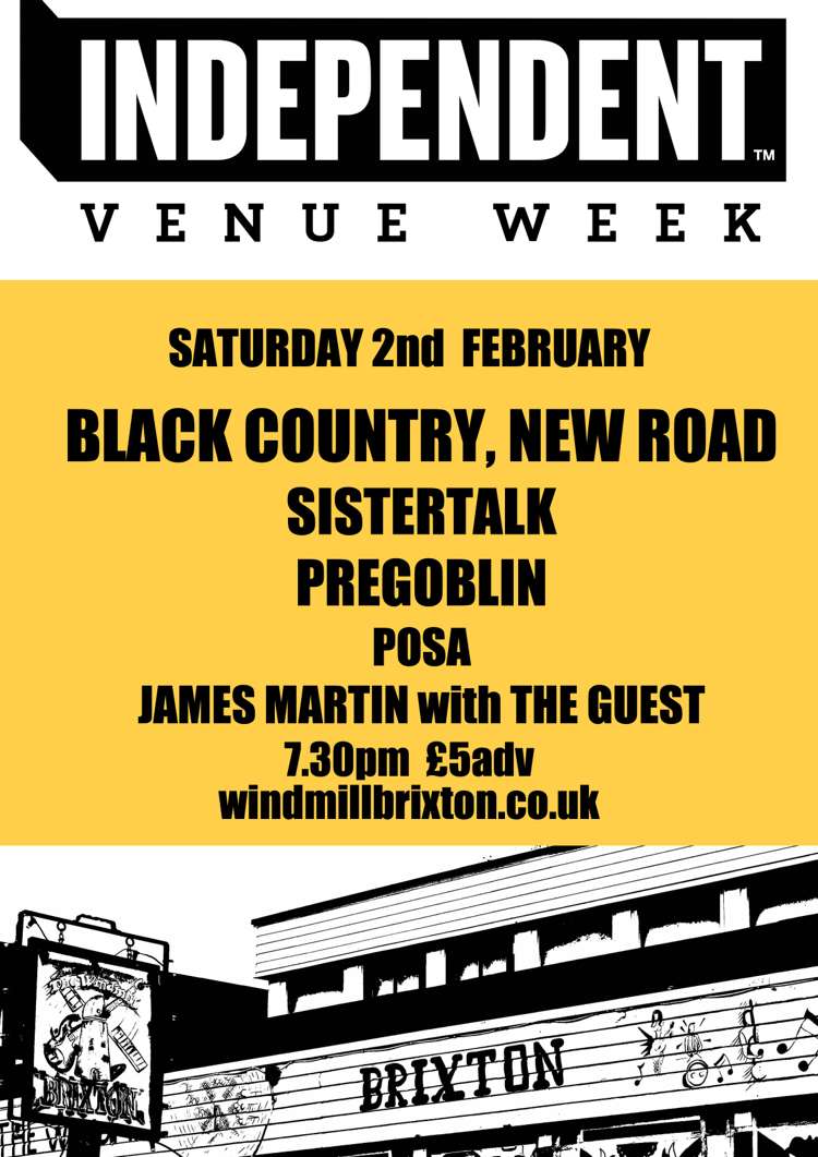 #IVW19 Day 6: Black Country, New Road + Sistertalk + POSA  at Windmill Brixton promotional image