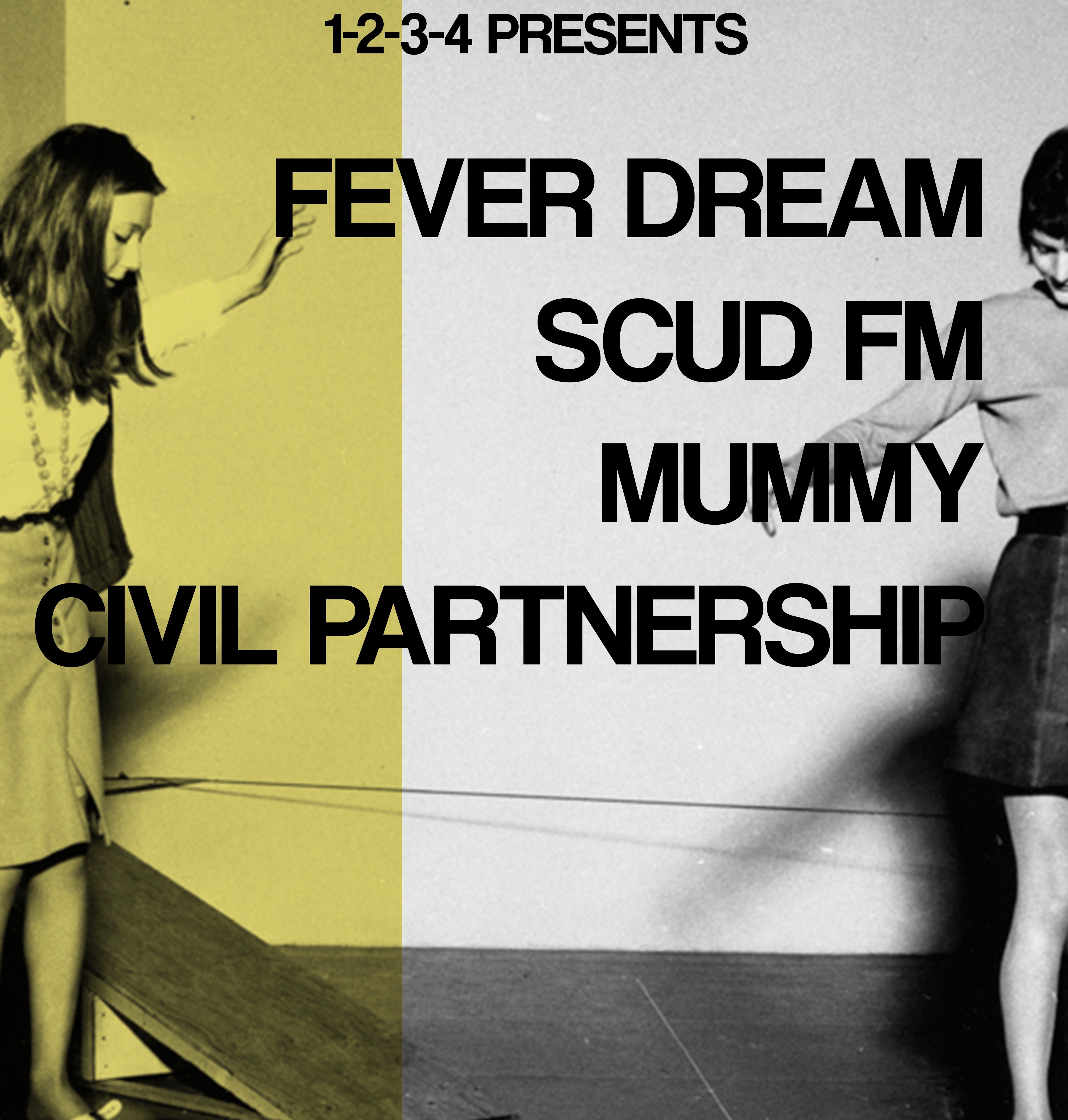 1234 x Independent Venue Week: Fever Dream / Scud FM / Mummy / Civil Partnership at The Victoria promotional image