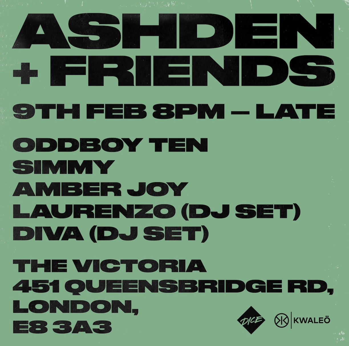 The Victoria presents Ashden + friends at The Victoria promotional image