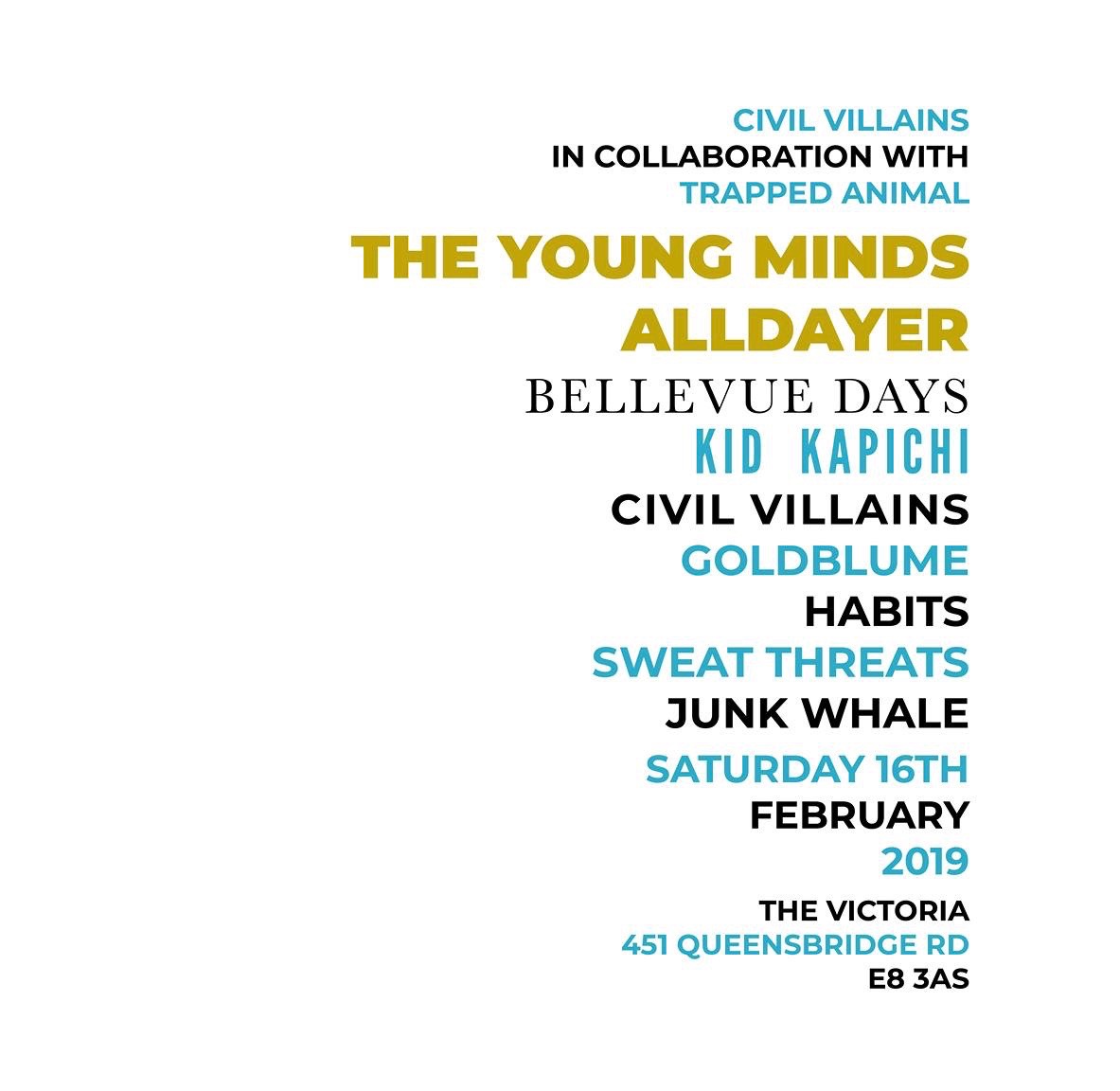 The Young Minds alldayer at The Victoria promotional image