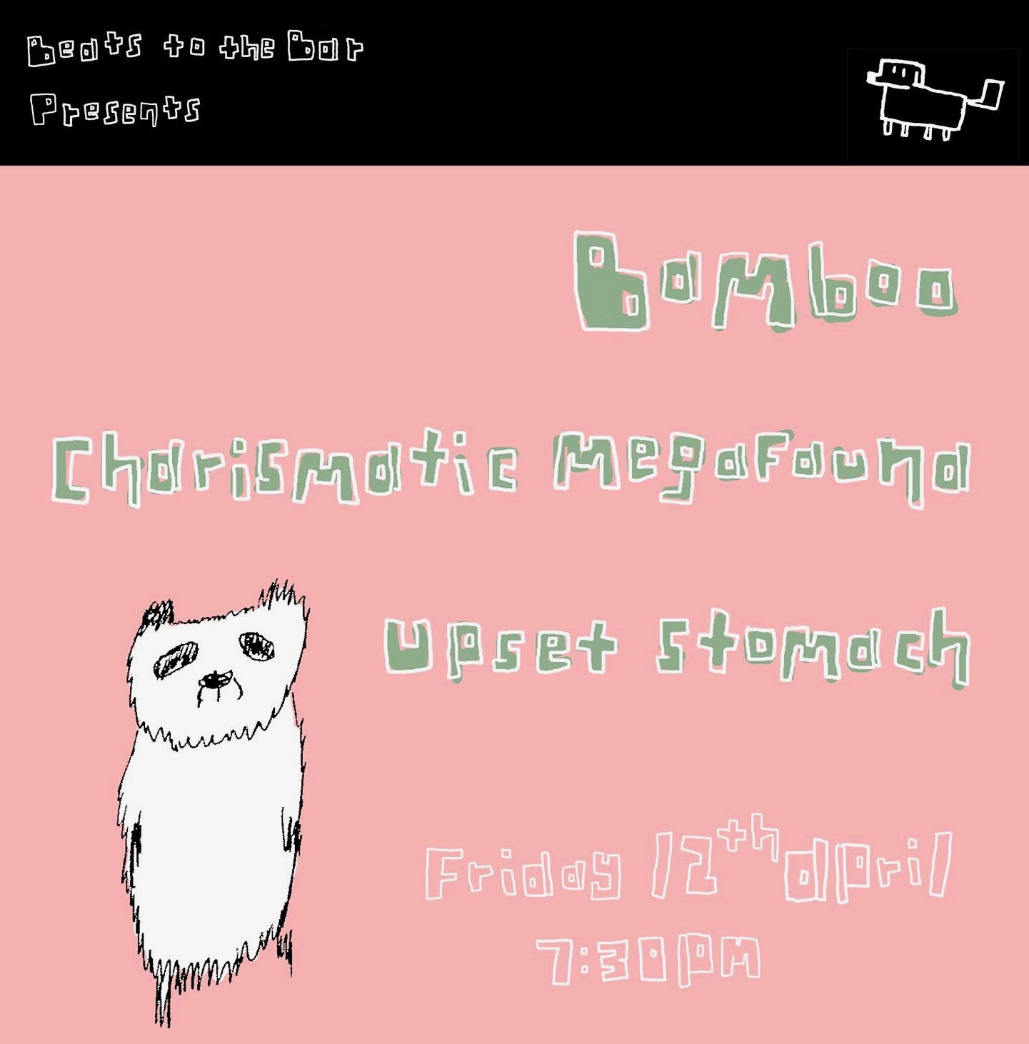 Beats To The Bar presents Bamboo / Charismatic Megafauna / Upset Stomach at The Victoria promotional image