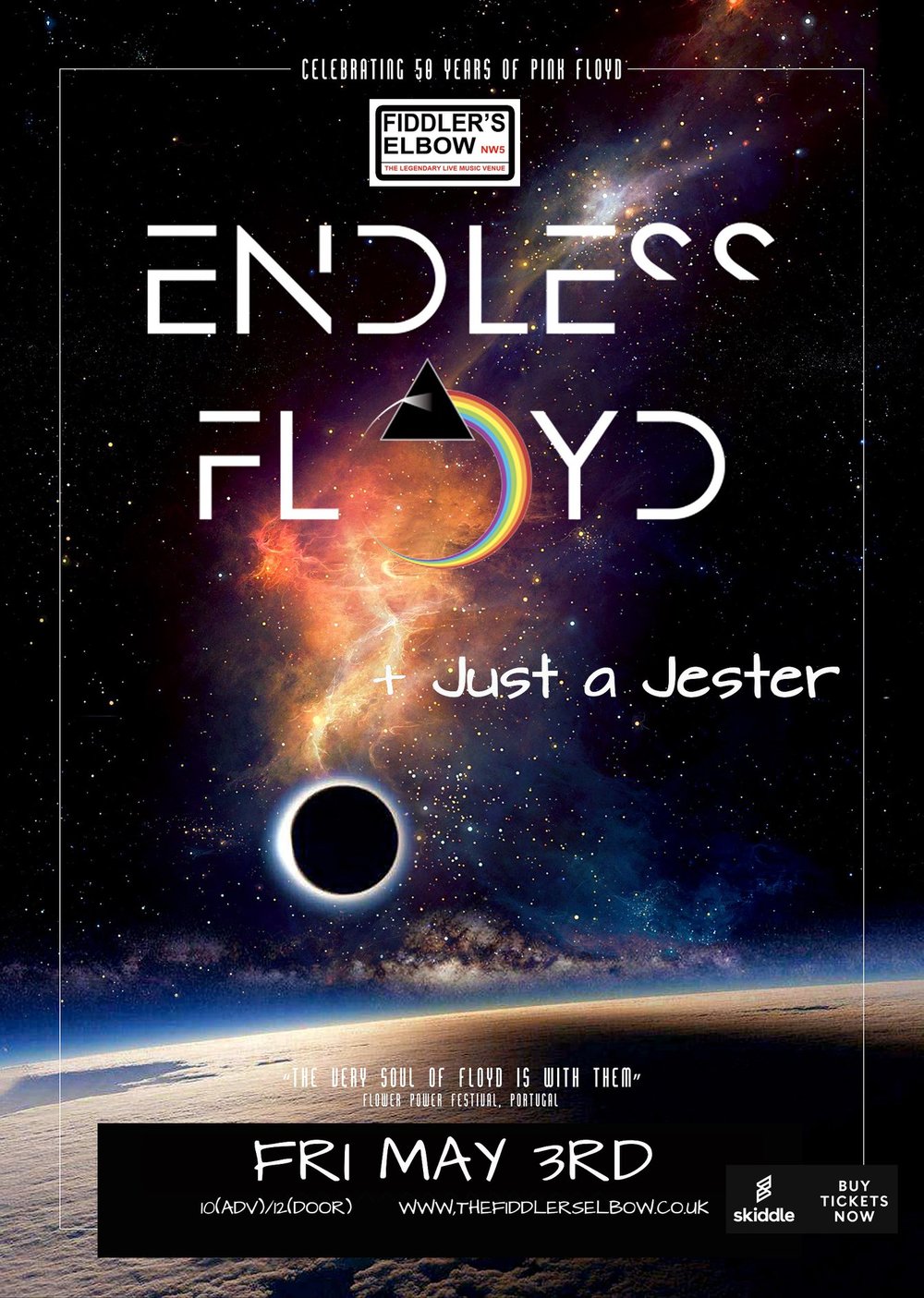 
                Pink Floyd tribute, ENDLESS FLOYD  at The Fiddler's Elbow promotional image