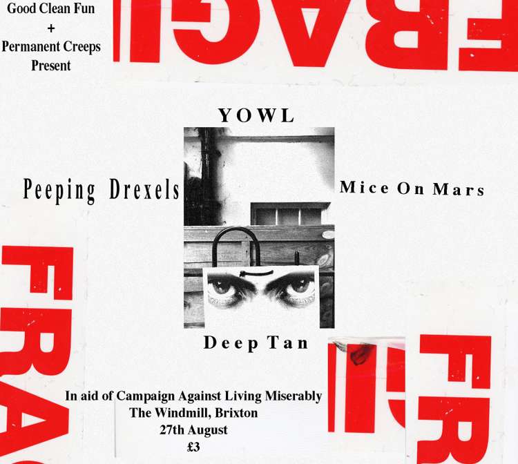 Yowl, Peeping Drexels, Mice Ön Mars, Deep Tan  at Windmill Brixton promotional image