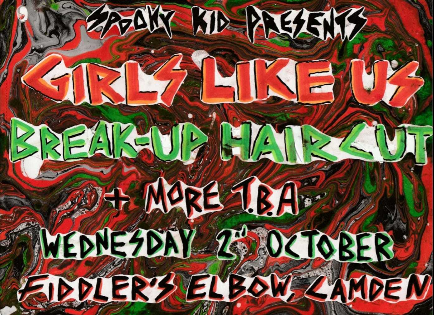 
                Spooky Kid Presents: Girls Like Us / Breakup Haircut / MORE TBA at The Fiddler's Elbow promotional image