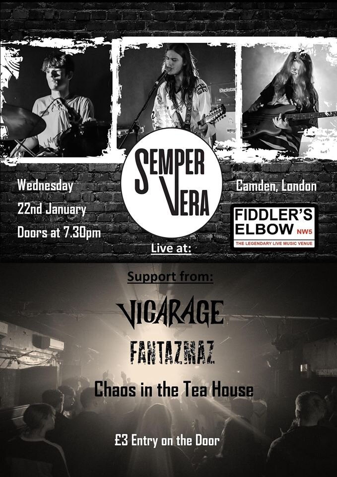 
                Semper Vera UK Tour  at The Fiddler's Elbow promotional image