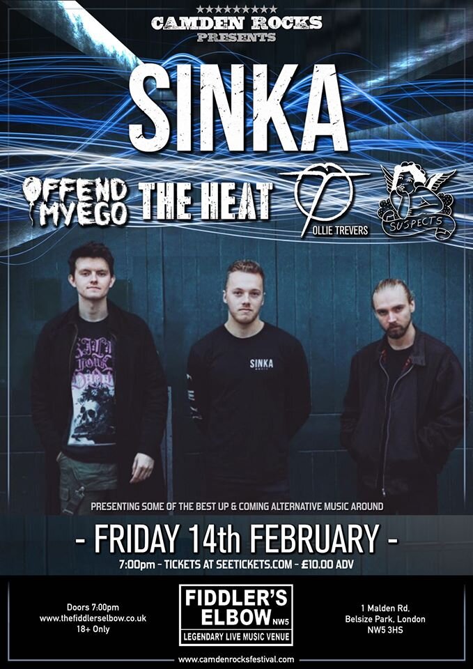 
                Camden Rocks presents SINKA & more at The Fiddler's Elbow promotional image