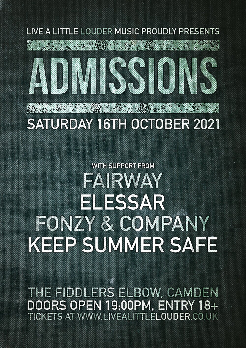 
                ADMISSIONS / Fairway / Elessar / Fonzy & Company / Keep Summer Safe at The Fiddler's Elbow promotional image