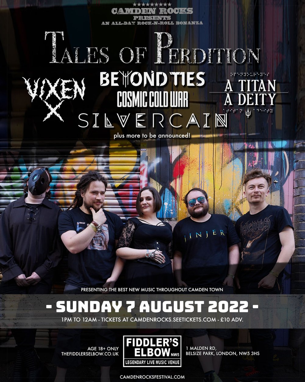 
                Camden Rocks All-Dayer w/ Tales Of Perdition at The Fiddler's Elbow promotional image