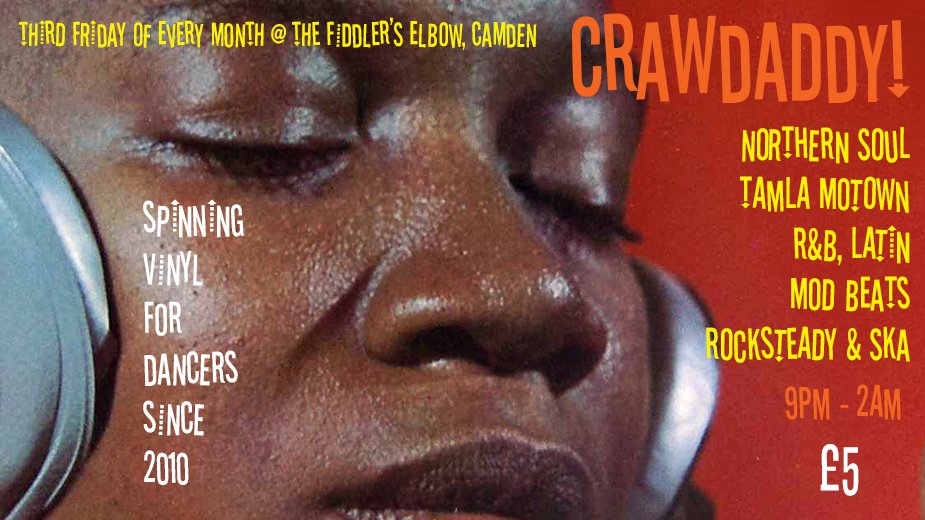 
                Crawdaddy! with guest DJ Valentina Savio at The Fiddler's Elbow promotional image