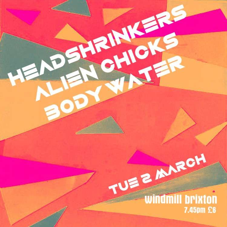 Headshrinkers, Alien Chicks, Body Water  at Windmill Brixton promotional image