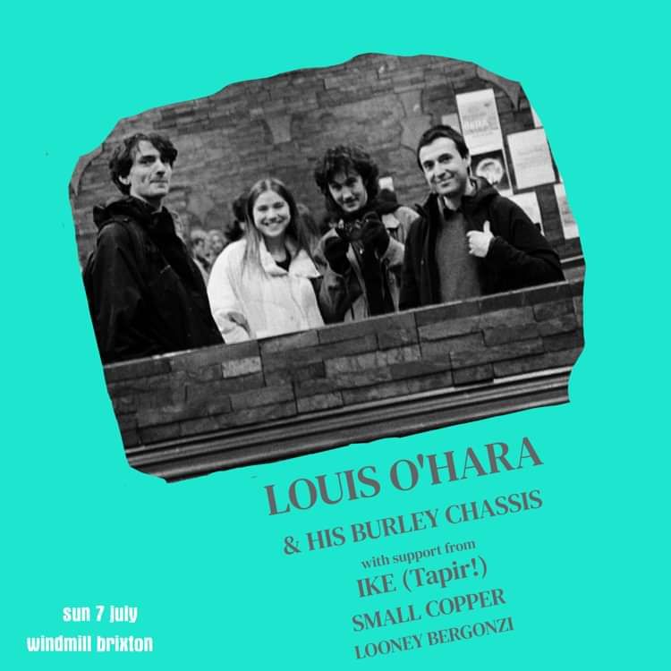Louis O'Hara, Ike (Tapir!), Small Copper, Looney Bergonzi,  at Windmill Brixton promotional image