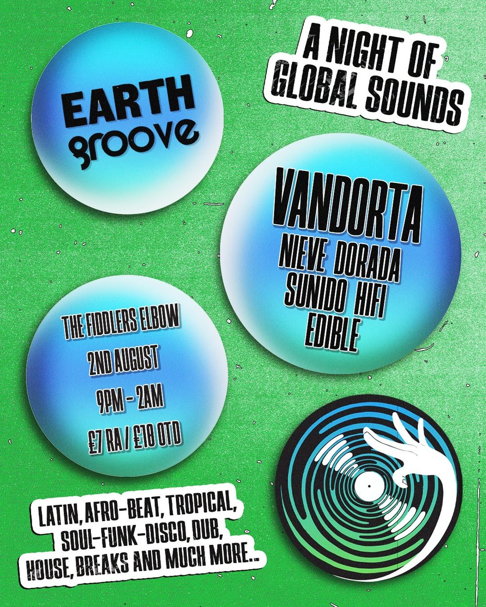 
                Earth Groove at The Fiddler's Elbow promotional image