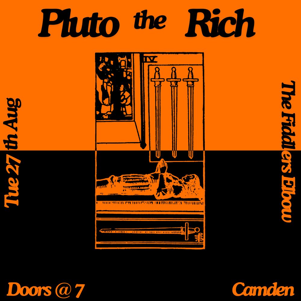 
                Pluto the Rich + Bevendene + The Drop Jonnies at The Fiddler's Elbow promotional image