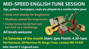 Mid-speed English Tune Session at The Harrison promotional image