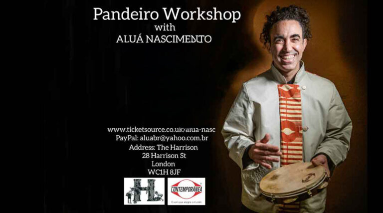 Pandeiro Workshop Alua Nascimento at The Harrison promotional image