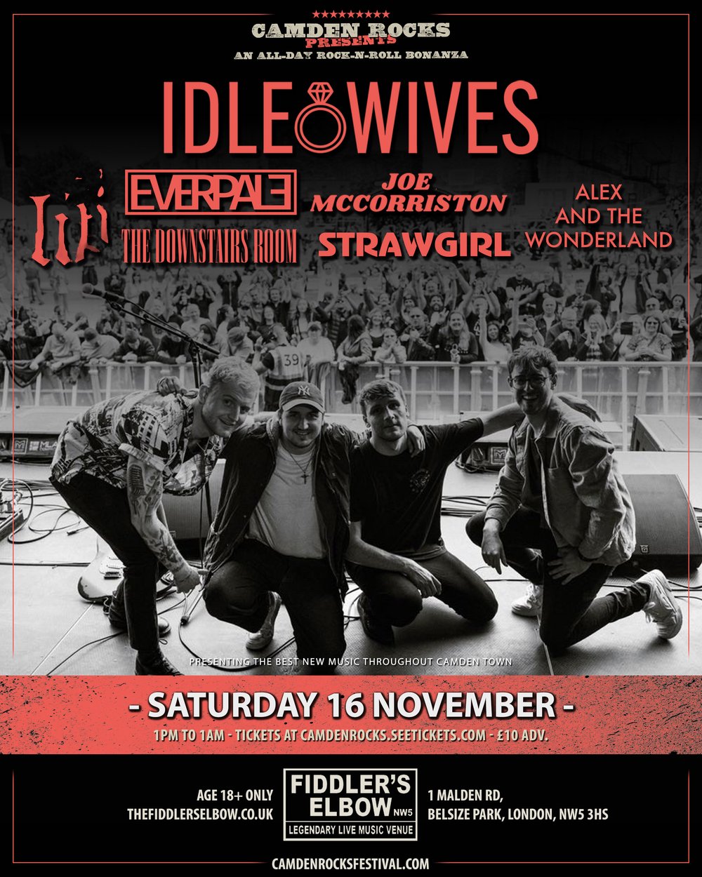 
                Camden Rock  ALL DAY EVENT at The Fiddler's Elbow promotional image