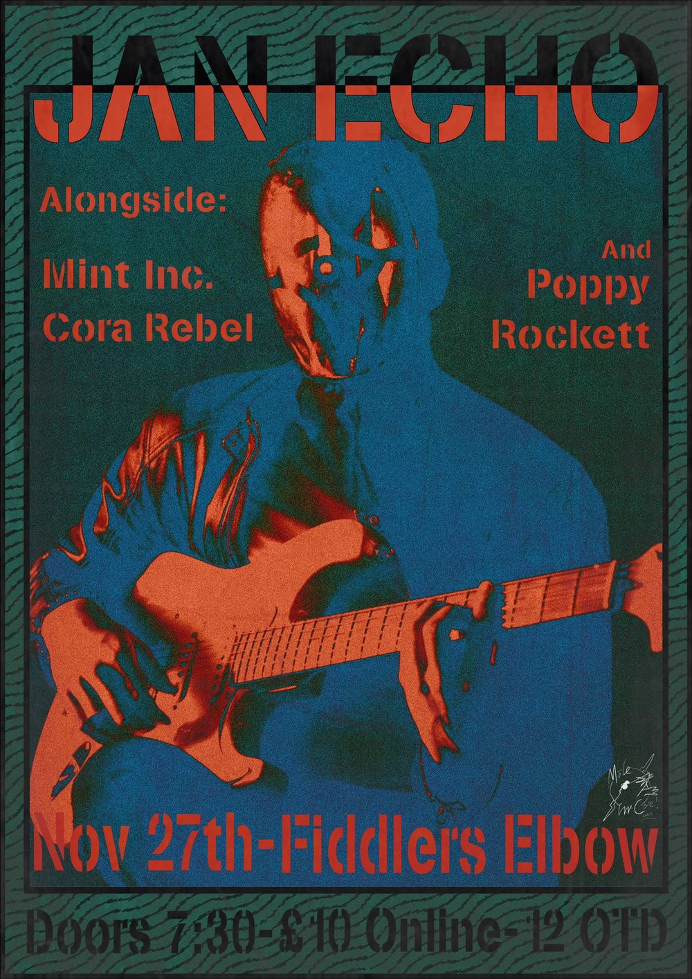 
                MoleCore Presents: Jan Echo/Mint Inc/Poppy Rockett/Cora Rebel at The Fiddler's Elbow promotional image