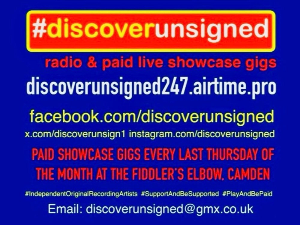 
                #DISCOVERUNSIGNED PAID LIVE SHOWCASE GIG #015 at The Fiddler's Elbow promotional image