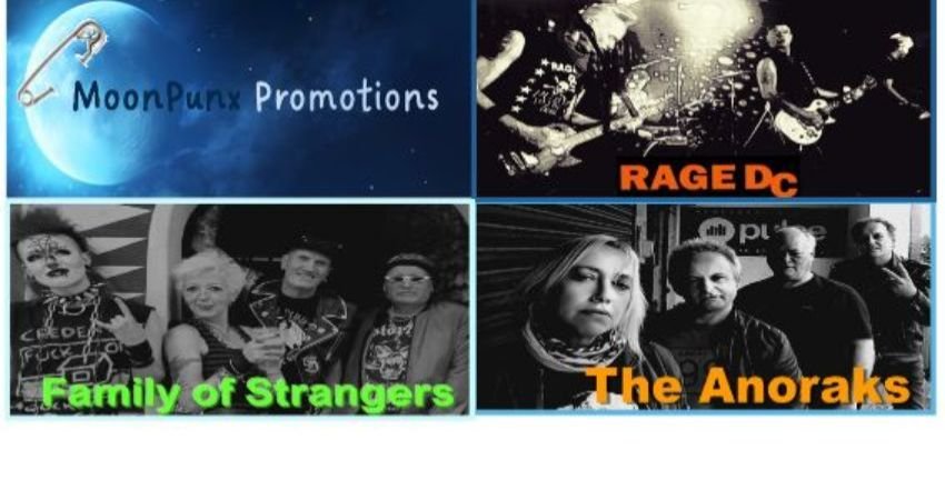 
                PUNK SUNDAY MATINEE IN CAMDEN Featuring Rage DC and The Anoraks with Family of Strangers at The Fiddler's Elbow promotional image