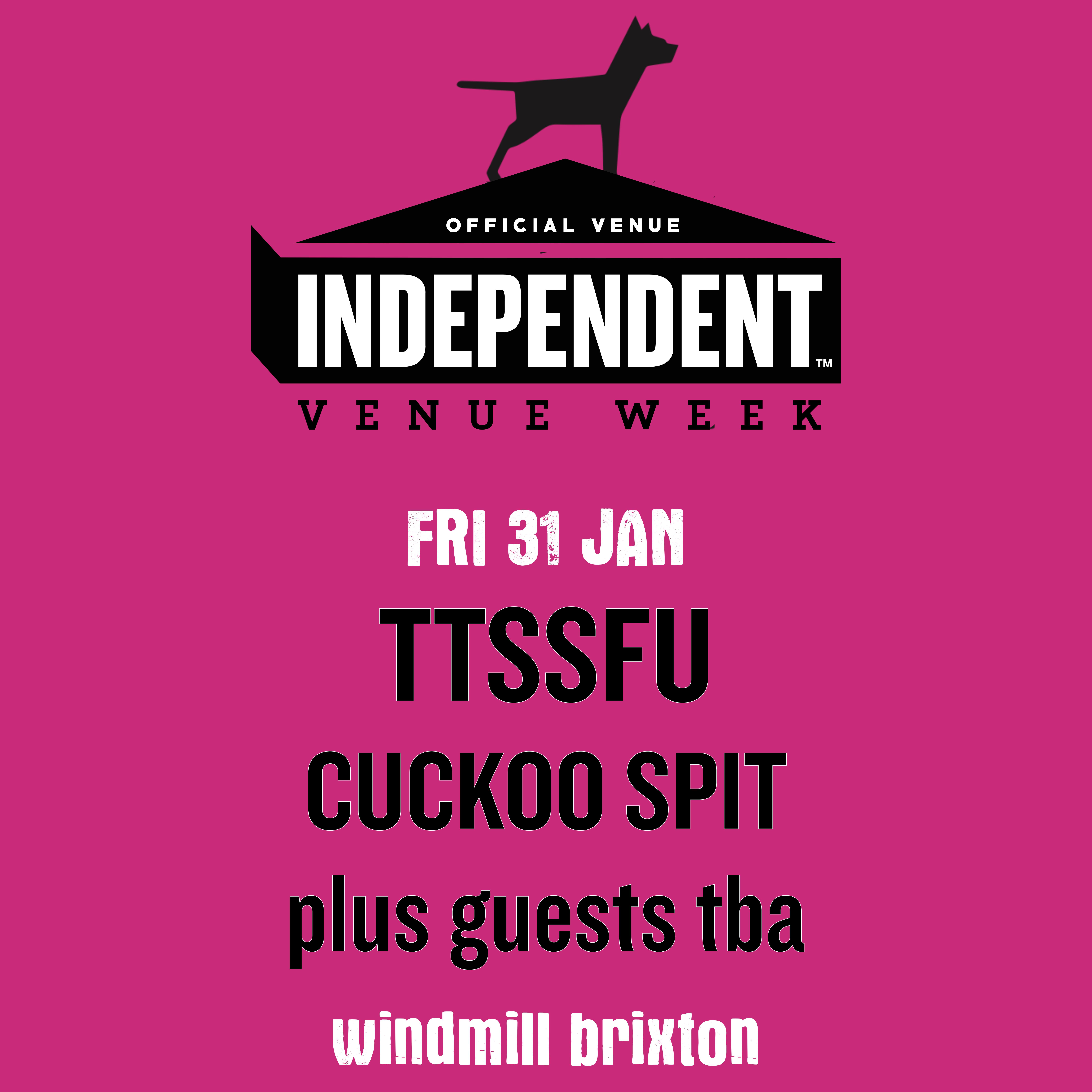 IVW 25 - TTSSFU, Cuckoo Spit, guests tba  at Windmill Brixton promotional image