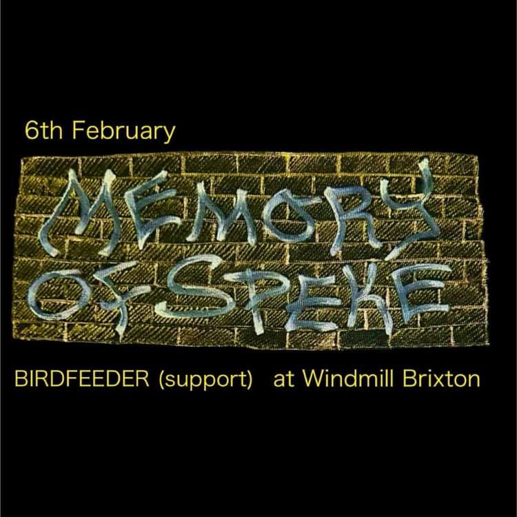 Memory of Speke, Birdfeeder  at Windmill Brixton promotional image