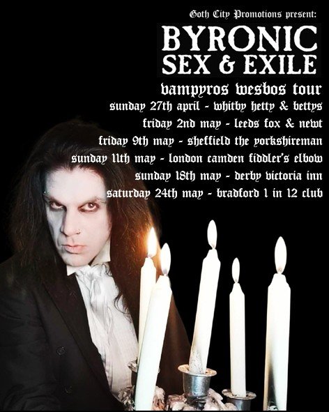 
                Byronic Sex & Exile + Cryogenica + Palindrones at The Fiddler's Elbow promotional image