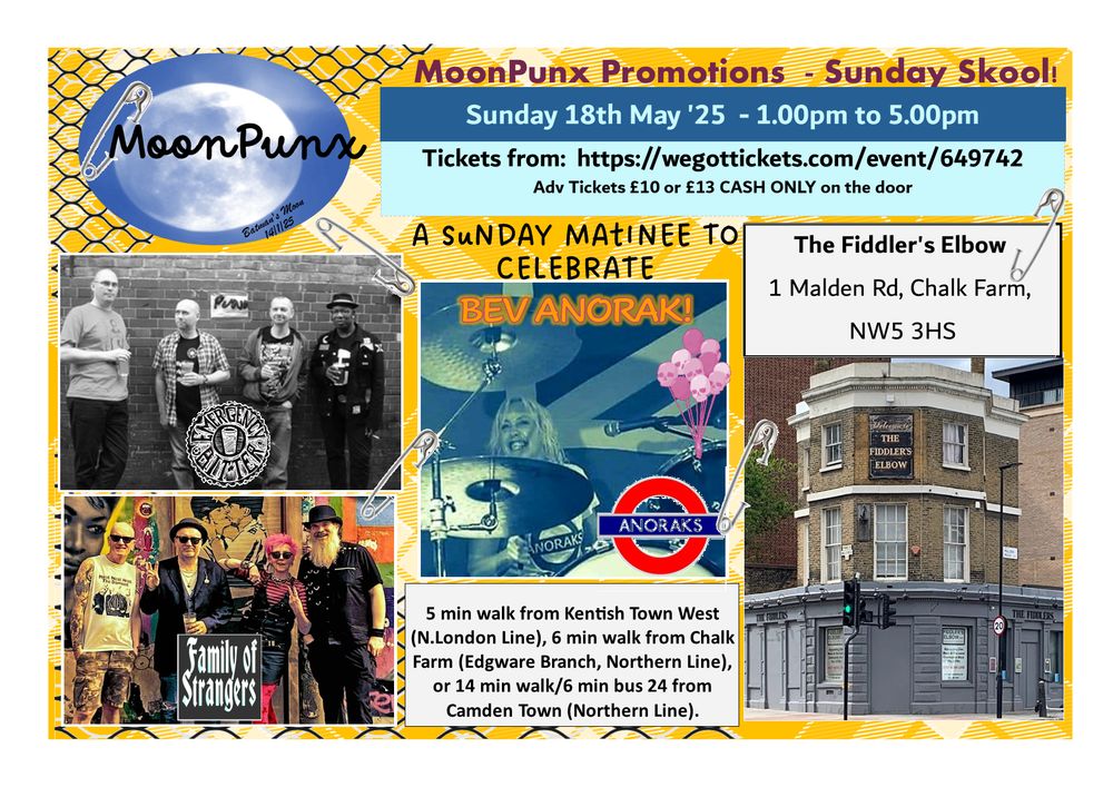 
                Punk Sunday Matinee  at The Fiddler's Elbow promotional image