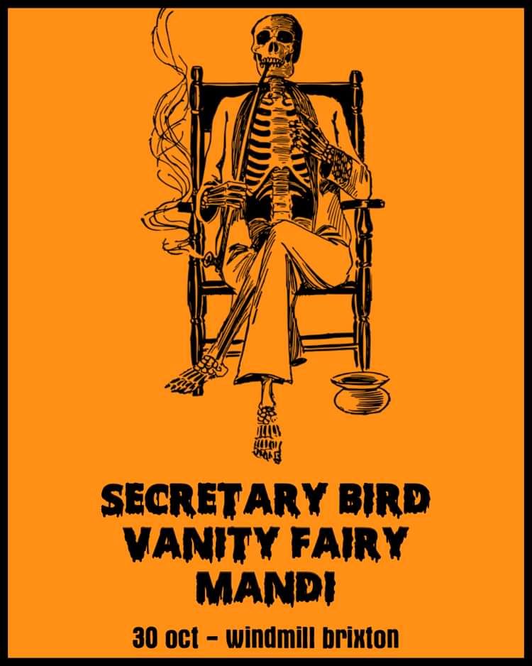 Secretary Bird, Vanity Fairy, Mandi  at Windmill Brixton promotional image