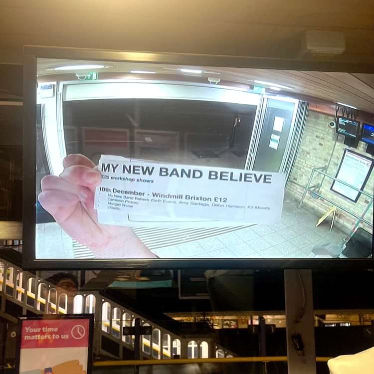 My New Band Believe, Morgan Noise, Ubaldo at Windmill Brixton promotional image