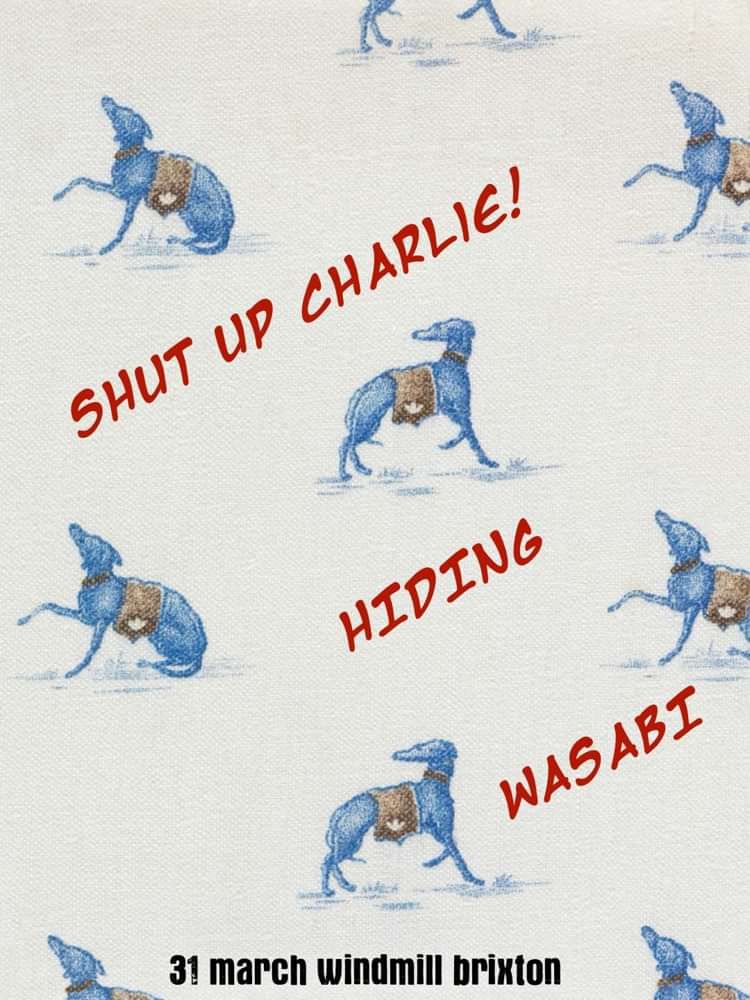 Shut Up Charlie!, Hiding, Wasabi  at Windmill Brixton promotional image