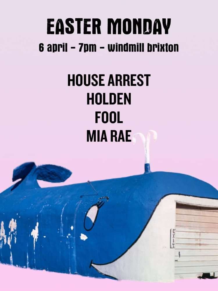 House Arrest, Holden, Fool, Mia Ray  at Windmill Brixton promotional image